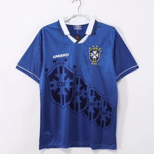 1996 Retro Brazil Away Football Shirt