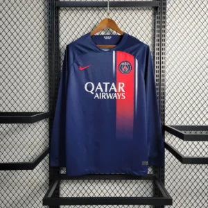 2023/2024 Long Sleeve Paris Saint-Germain Home Football Shirt