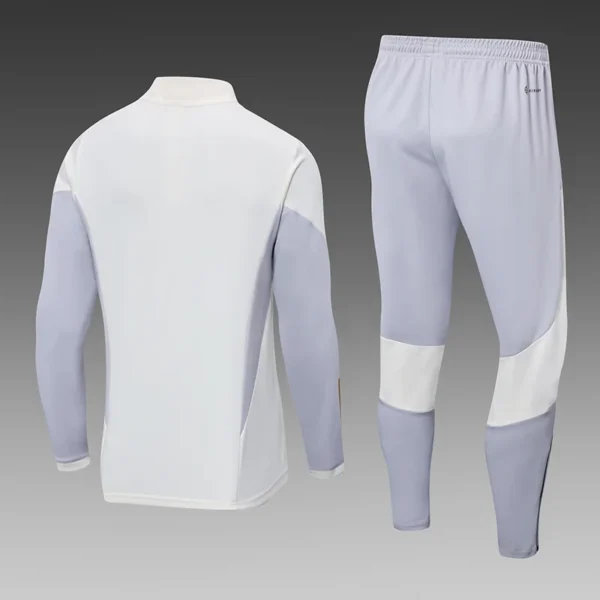 2022 Algeria Half-Pull Training Suit White Football Shirt