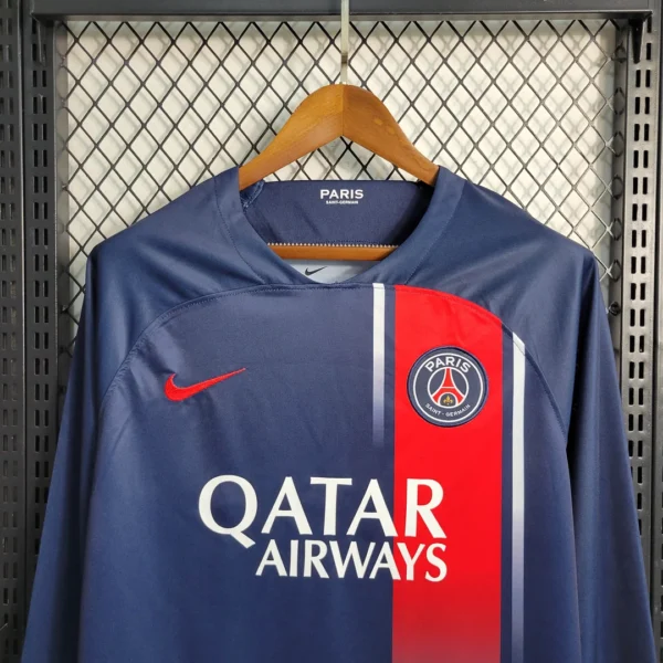 2023/2024 Long Sleeve Paris Saint-Germain Home Football Shirt