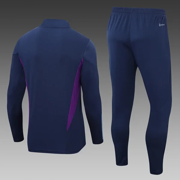 2022/2023 Argentina Half-Pull Training Suit Royal blue Football Shirt