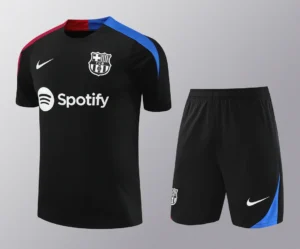2024/2025 Barcelona Training Wear Black Football Shirt Suit