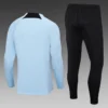 2023/2024 Inter Milan Half-Pull Training Suit Light Blue Football Shirt