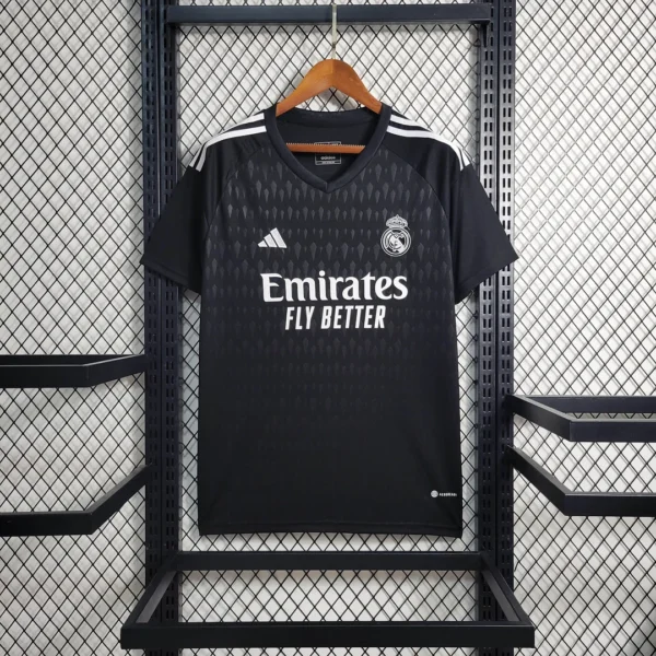 2023/2024 Real Madrid Goalkeeper Black Football Shirt