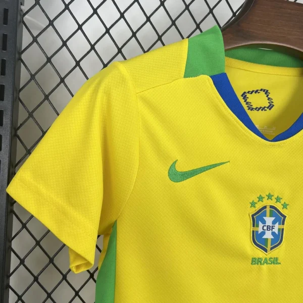 2025/2026 Brazil Home Football Shirt Kids Size