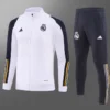 2023/2024 Real Madrid Long Zipped Jacket White Football Shirt