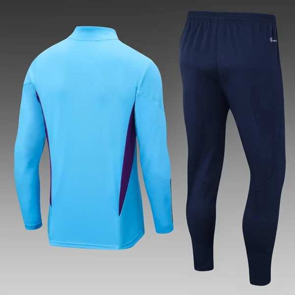 2022/2023 Argentina Half-Pull Training Suit Sky Blue Football Shirt