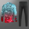 2023/2024 Real Madrid Half-Pull Training Suit Green Red Football Shirt