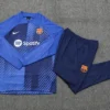 2023/2024 Barcelona Half-Pull Training Suit Blue Football Shirt