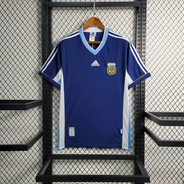 1998 Retro Argentina Away Football Shirt