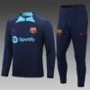 2022/2023 Barcelona Half-Pull Training Suit Royal Blue Football Shirt