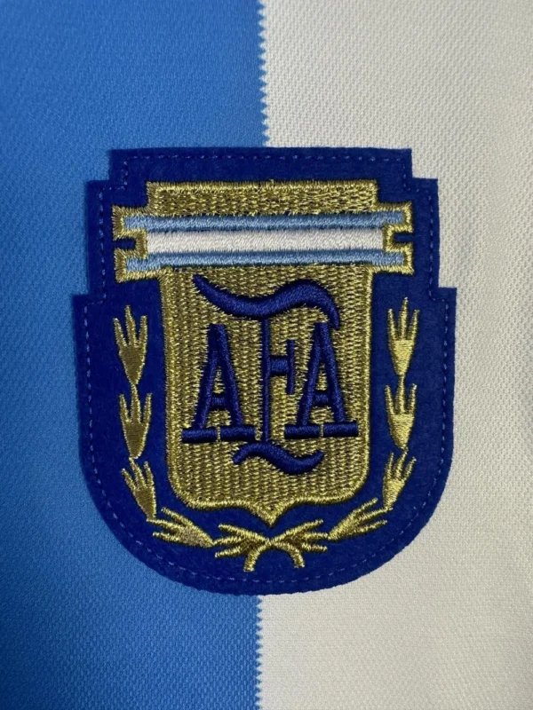 1986 Retro Argentina Home Long Sleeve Jersey