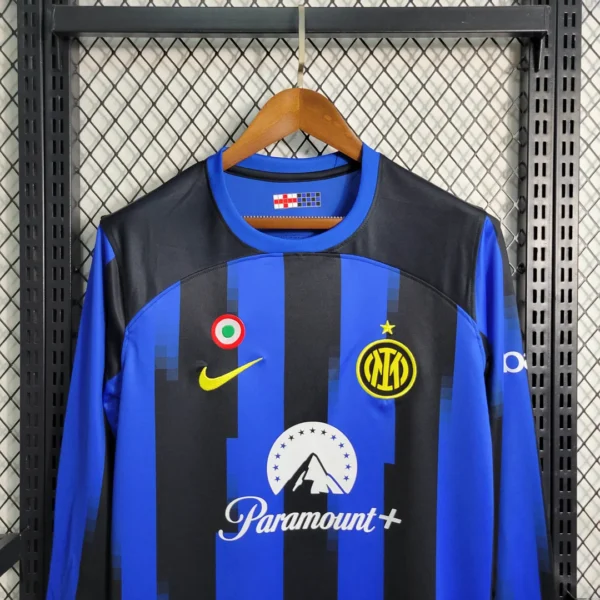 2023/2024 Long Sleeve Inter Milan Home Football Shirt