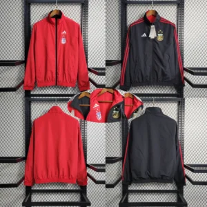 2023/2024 Argentina Reversible Windbreaker Red-Black Football Shirt