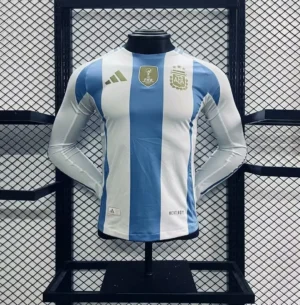 2024/2025 Argentina Home Players Edition Long Sleeve Football Jersey
