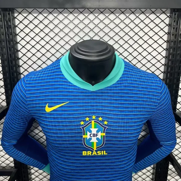 2024/2025 Brazil Away Players Long Sleeve Jersey Versi