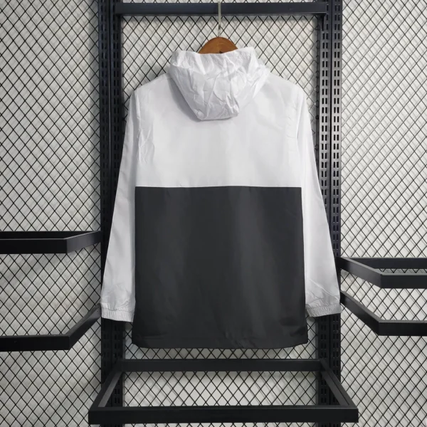 2023/2024 Real Madrid Windbreaker White-Black Football Shirt
