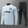 2023/2024 Inter Milan Half-Pull Training Suit Light Blue Football Shirt
