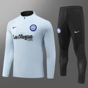 2023/2024 Inter Milan Half-Pull Training Suit Light Blue Football Shirt
