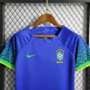 2022 Brazil Away Football Shirt Kids Size