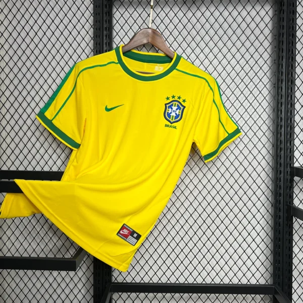1998 Retro Brazil Home Football Shirt
