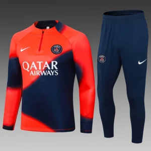 2023/2024 Paris Saint-Germain Half-Pull Training Suit Red Football Shirt