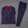 2023/2024 Paris Saint-Germain Half-Pull Training Suit Purple Football Shirt