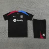 2024/2025 Barcelona Training Wear Black Football Shirt Suit