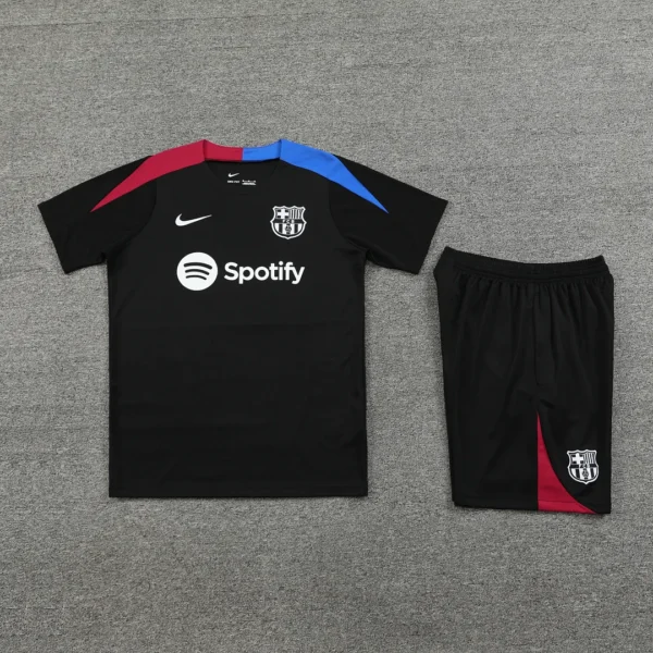 2024/2025 Barcelona Training Wear Black Football Shirt Suit