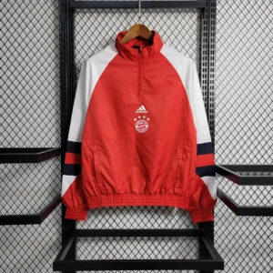 2023/2024 Bayern Munchen Windbreaker(Red-White)Football Shirt