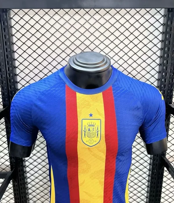 2024/2025 Player Version Spain Euro Pre-match training uniform Jersey