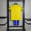 1998 Retro Brazil Home Football Shirt Kids Size