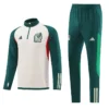 2023 Mexico Half-Pull Training Suit Off White Football Shirt
