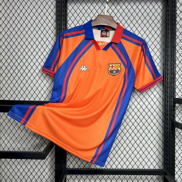 1998 Retro Barcelona Away Football Jersey