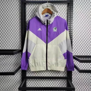 2023/2024 Mexico Windbreaker(White-Purple)Football Shirt