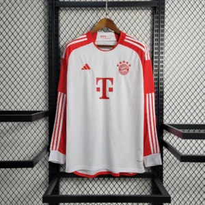 2023/2024 Long Sleeve Bayern Munchen Home Football Shirt