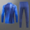 2023/2024 Barcelona Half-Pull Training Suit Blue Football Shirt