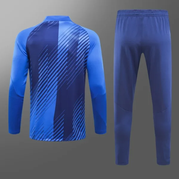 2023/2024 Barcelona Half-Pull Training Suit Blue Football Shirt