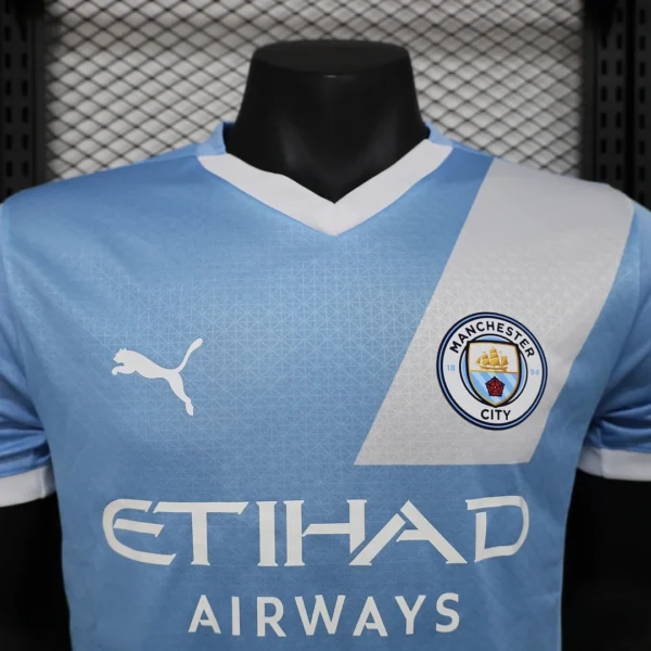 2025/2026 Player Version Manchester City Home Football Shirt