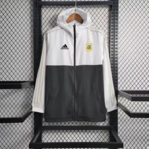 2023/2024 Argentina Windbreaker White-Black Football Shirt