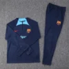 2022/2023 Barcelona Half-Pull Training Suit Royal Blue Football Shirt