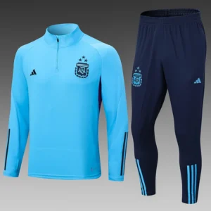 2022/2023 Argentina Half-Pull Training Suit Sky Blue Football Shirt