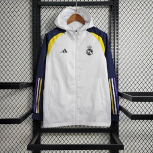 2023/2024 Real Madrid Windbreaker White Football Shirt