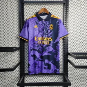 2023/2024 Real Madrid Chinese Dragon Purple Football Shirt