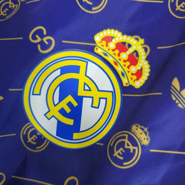2023/2024 Real Madrid GUCCI Joint Windbreaker Blue Football Shirt