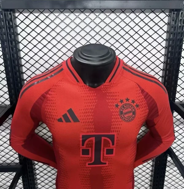 2024/2025 Player Edition Bayern Munich Home Long Sleeve Jersey