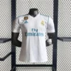 2017/2018 Retro Player Version Real Madrid Home Football Shirt