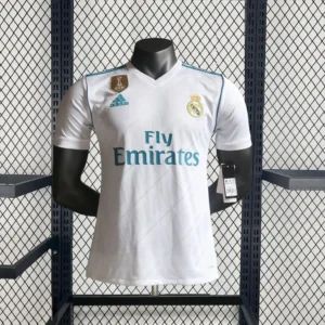2017/2018 Retro Player Version Real Madrid Home Football Shirt