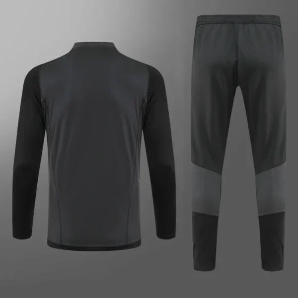 2023/2024 Real Madrid Half-Pull Training Suit Gray-black Football Shirt