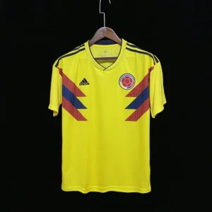 2018 Retro Colombia Home Football Jersey